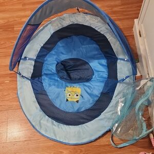 Blue Kids Pop-Up Play Tent with Character Patch